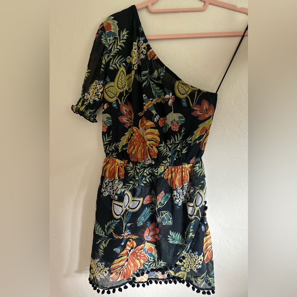 Raga Lavanya One-Shoulder Mini Dress, size small
